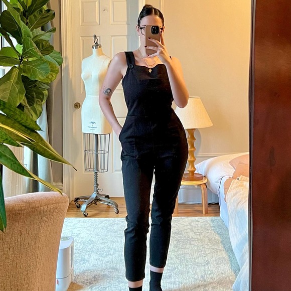 NOOWORKS Classic Black Overalls - Picture 1 of 9
